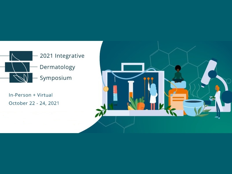Text says: Integrative Dermatology Symposium 2021