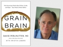 book cover with loaf of bread shaped like a brain and author's photo