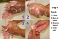 photos showing how to wash hands