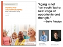 cover of Moving Into Your Mature Years brochure with four smiling mature women